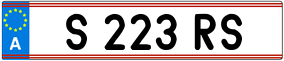 Truck License Plate